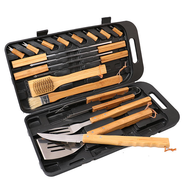 wooden bbq tools