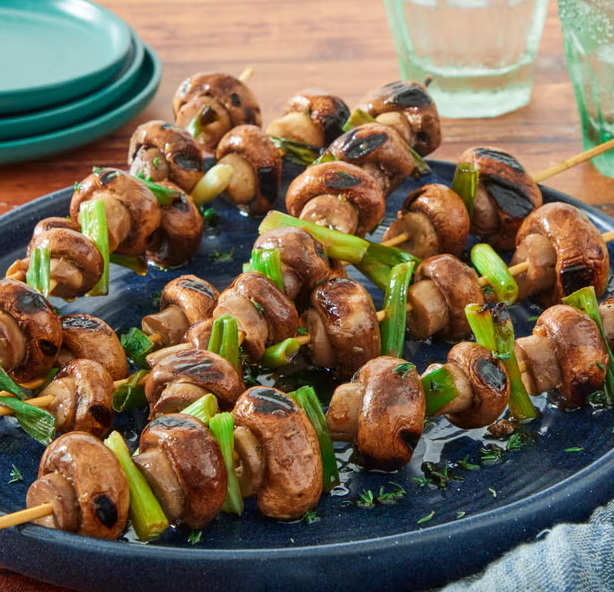 Cook Mushrooms on The Grill Mat_1