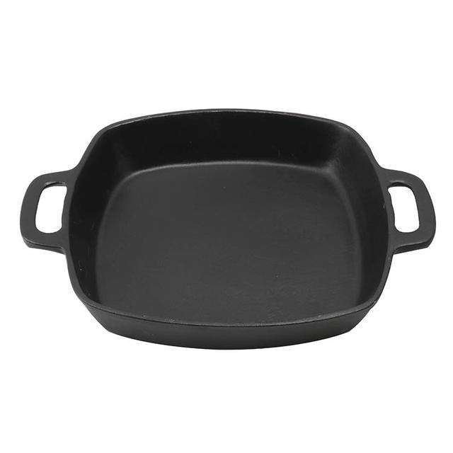 What is the use of cast iron on the grill?