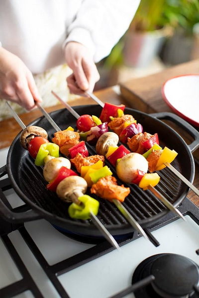 Metal Skewers For BBQ Grill