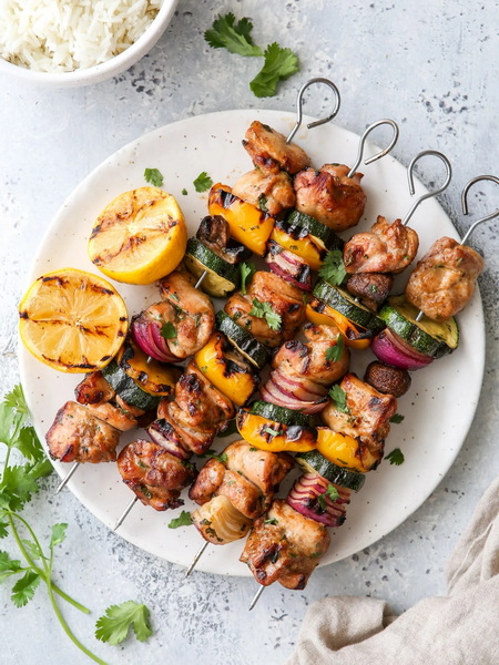 Make The Best BBQ Chicken Skewer Salad at Home_1