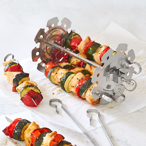 Pampered Chef BBQ Corn And Skewer Rack A Must-Have_2