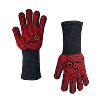 Long Heat Resistant Grilling Gloves