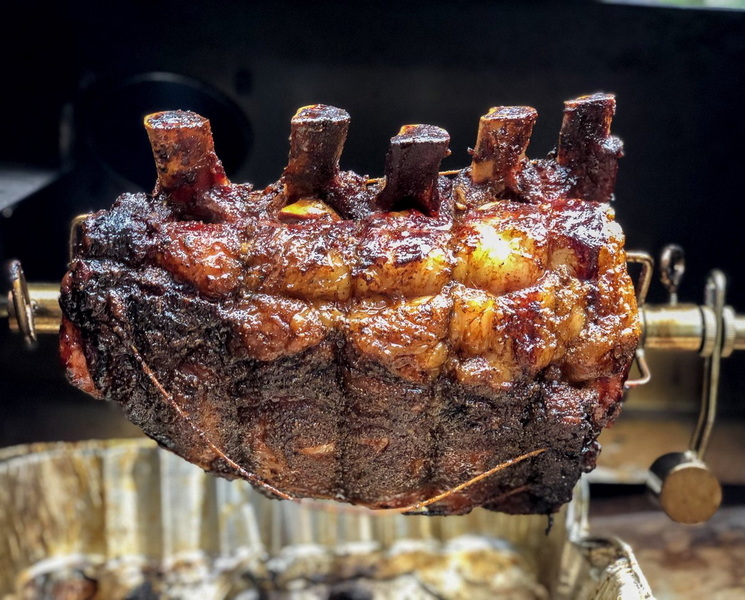 Cook Juicy Meats with A BBQ Rotisserie Skewer_2